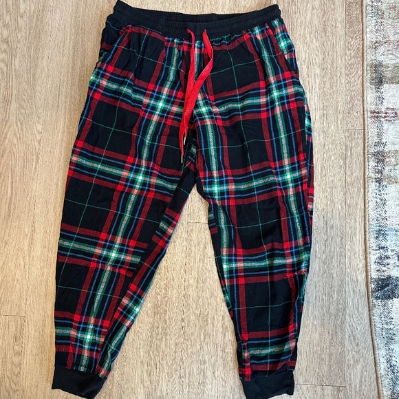 Bundle of 3 jogger style flannel pajama pants; Walmart + Old Navy - Picture 1 of 6